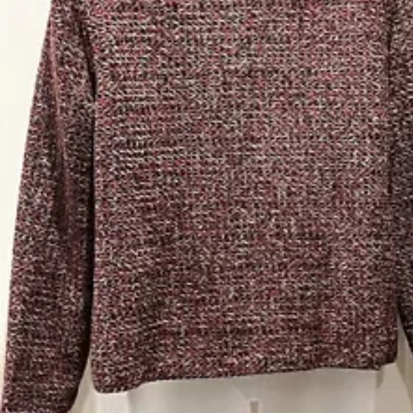 Kathie Lee Collection Blazer Women red MEDIUM tweed Red - Picture 3 of 4